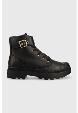 Coach Кожени кубинки Trooper дамски в черно с платформа CB068 - Pepit.bg