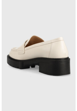 Coach Кожени мокасини Cb990 Leah Loafer в бежово с платформа CB990 - Pepit.bg