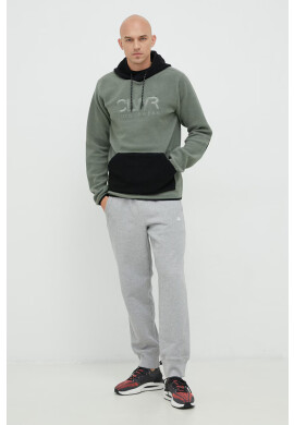 Colourwear Суичър в зелено с качулка с апликация - Pepit.bg
