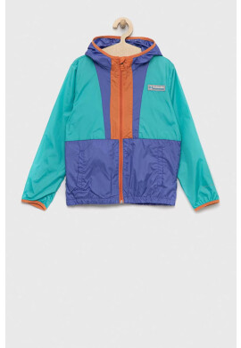 Columbia Детско яке Back Bowl Hooded Windbreaker в зелено - Pepit.bg