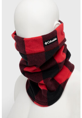 Columbia Кръгъл шал CSC II Fleece Gaiter в червено с изчистен дизайн 1911141 - Pepit.bg