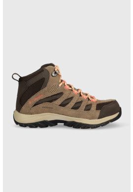 Columbia Обувки Crestwood Mid Waterproof в кафяво - Pepit.bg