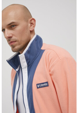 Columbia Спортен суичър Back Bowl мъжки в оранжево с десен - Pepit.bg