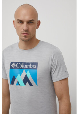 Columbia Спортна тениска Zero Rules в сиво с принт - Pepit.bg