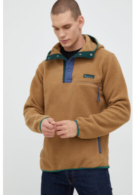 Columbia Суичър M Helvetia Hoodie в кафяво с десен 2013705 - Pepit.bg