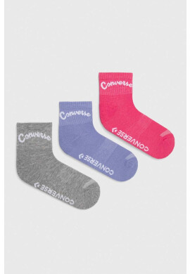Converse Чорапи (3 броя) в розово - Pepit.bg