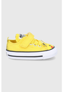 Converse Детски ниски кецове в жълто - Pepit.bg