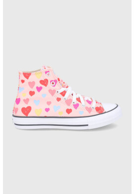 Converse Детски високи кецове в розово - Pepit.bg