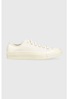 Converse Кожени кецове Chuck 70 OX в бежово A03435C - Pepit.bg