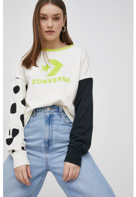 Converse Памучна блуза с дълги ръкави - Pepit.bg