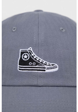 Converse Памучна шапка с козирка в синьо с апликация - Pepit.bg