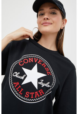 Converse Памучна тениска в бяло с принт - Pepit.bg