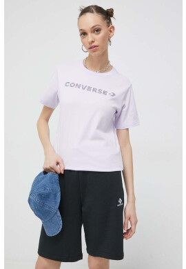 Converse Памучна тениска в оранжево - Pepit.bg
