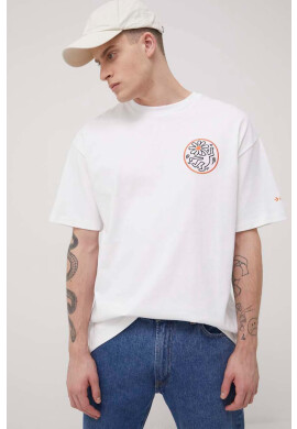 Converse Памучна тениска в бяло с апликация - Pepit.bg