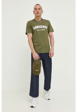 Converse Памучна тениска в бяло - Pepit.bg