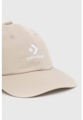 Converse Шапка с козирка в бежово с апликация - Pepit.bg