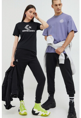Converse Спортен панталон в черно с изчистен дизайн - Pepit.bg