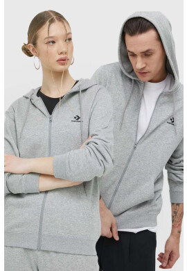 Converse Суичър в сиво с качулка с изчистен дизайн - Pepit.bg