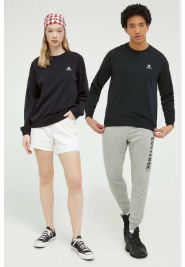 Converse Суичър в черно с изчистен дизайн - Pepit.bg