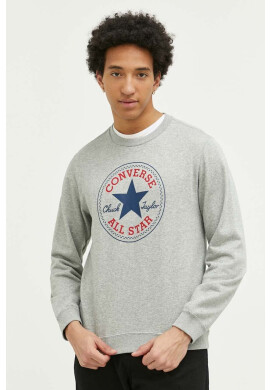 Converse Суичър в сиво с принт - Pepit.bg
