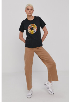Converse Тениска дамска в черно - Pepit.bg