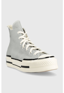Converse Високи кецове Chuck 70 Plus в сиво A00741C - Pepit.bg