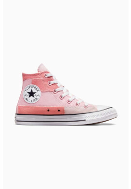 Converse Високи кецове Chuck Taylor All Star Patchwork в розово A06024C - Pepit.bg