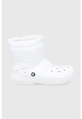 Crocs Апрески Classic Lined Neo Puff Boot в бяло 206630 - Pepit.bg