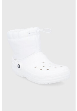 Crocs Апрески Classic Lined Neo Puff Boot в бяло 206630 - Pepit.bg