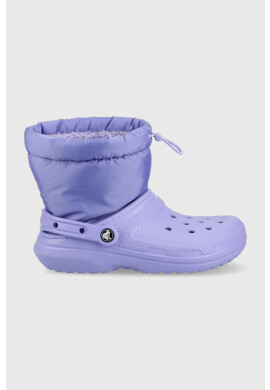 Crocs Апрески Classic Lined Neo Puff Boot в лилаво 206630 - Pepit.bg