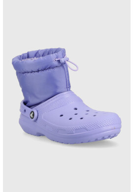 Crocs Апрески Classic Lined Neo Puff Boot в лилаво 206630 - Pepit.bg