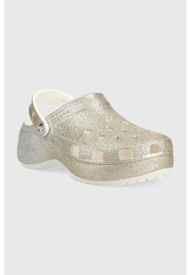 Crocs Чехли Clssic Platform Ombre Glitter Clog Clscplatformombreglitterclogw в златисто с платформа 207933 - Pepit.bg