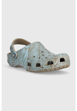 Crocs Чехли Classic Topographic Clog в кафяво 208263 - Pepit.bg
