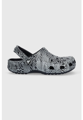 Crocs Чехли Classic Topographic Clog в тъмносиньо 208263 - Pepit.bg