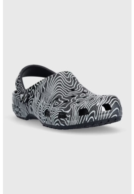 Crocs Чехли Classic Topographic Clog в тъмносиньо 208263 - Pepit.bg