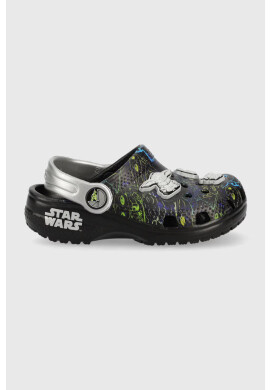 Crocs Детски чехли X Star Wars в черно - Pepit.bg