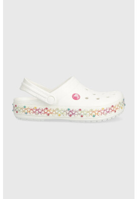 Crocs Детски чехли в бяло - Pepit.bg
