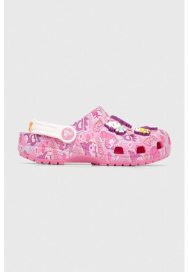 Crocs Детски чехли CLASSIC HELLO KITTY в розово - Pepit.bg