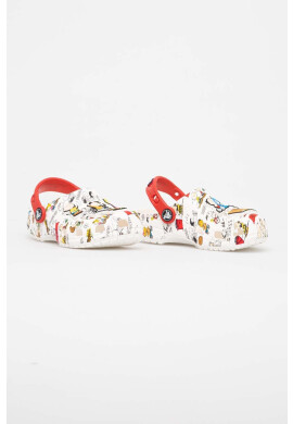 Crocs Детски чехли PEANUTS CLASSIC CLOG в бяло - Pepit.bg
