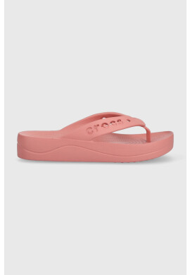 Crocs Джапанки Baya Platform Flip в розово с платформа 208395 - Pepit.bg