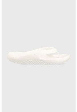 Crocs Джапанки Mellow Flip в бяло с равна подметка 208437 - Pepit.bg