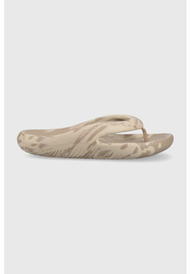 Crocs Джапанки Mellow Marbled Flip в сиво 208580 - Pepit.bg