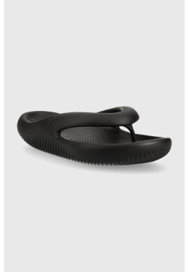 Crocs Джапанки Mellow Slide в черно с равна подметка 208437 - Pepit.bg