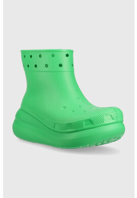 Crocs Гумени ботуши Classic Crush Rain Boot в зелено 207946 - Pepit.bg