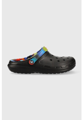 Crocs Пантофи Classic Lined Spray Dye Clog в черно 208045 - Pepit.bg