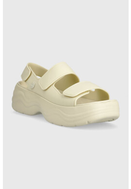 Crocs Сандали Skyline Slide в бежово с платформа 208183 - Pepit.bg