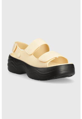Crocs Сандали Skyline Slide в бежово с платформа 208183 - Pepit.bg