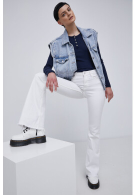 Cross Jeans Блуза с дълги ръкави дамска в тъмносиньо - Pepit.bg