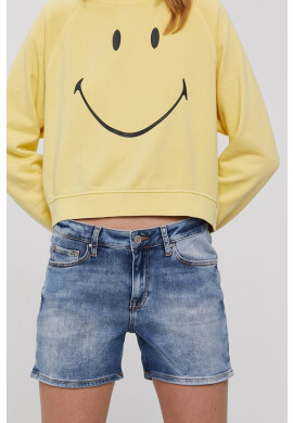 Cross Jeans Дънкови къси панталони с изчистен дизайн с висока талия - Pepit.bg