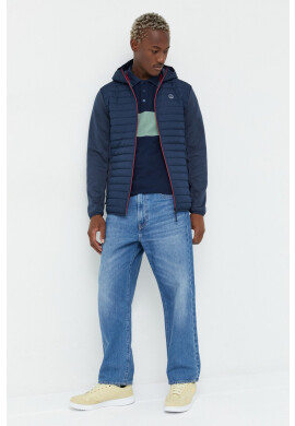 Cross Jeans Памучна тениска с яка - Pepit.bg